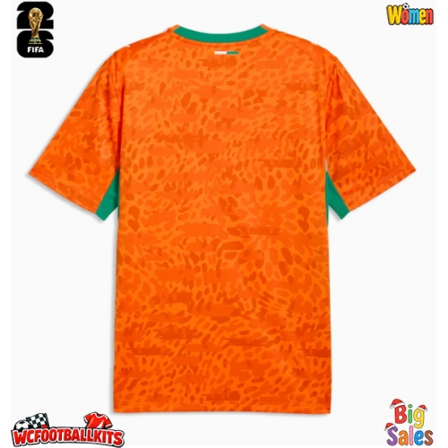 Ivory Coast Replica Home Stadium Shirt for Women World Cup 2026 Short Sleeve